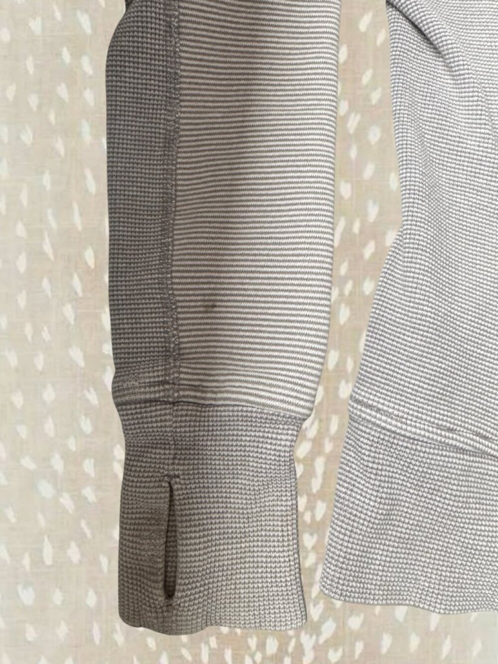 Lululemon Scuba Hoodie Grey Stripe Zip Up | Thumb Holes | Read Description - Picture 8 of 8